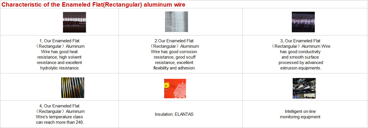 Enameled Flat Aluminum Wire